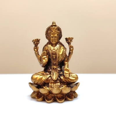 GOLDEN FINISH LAXMI KAMAL